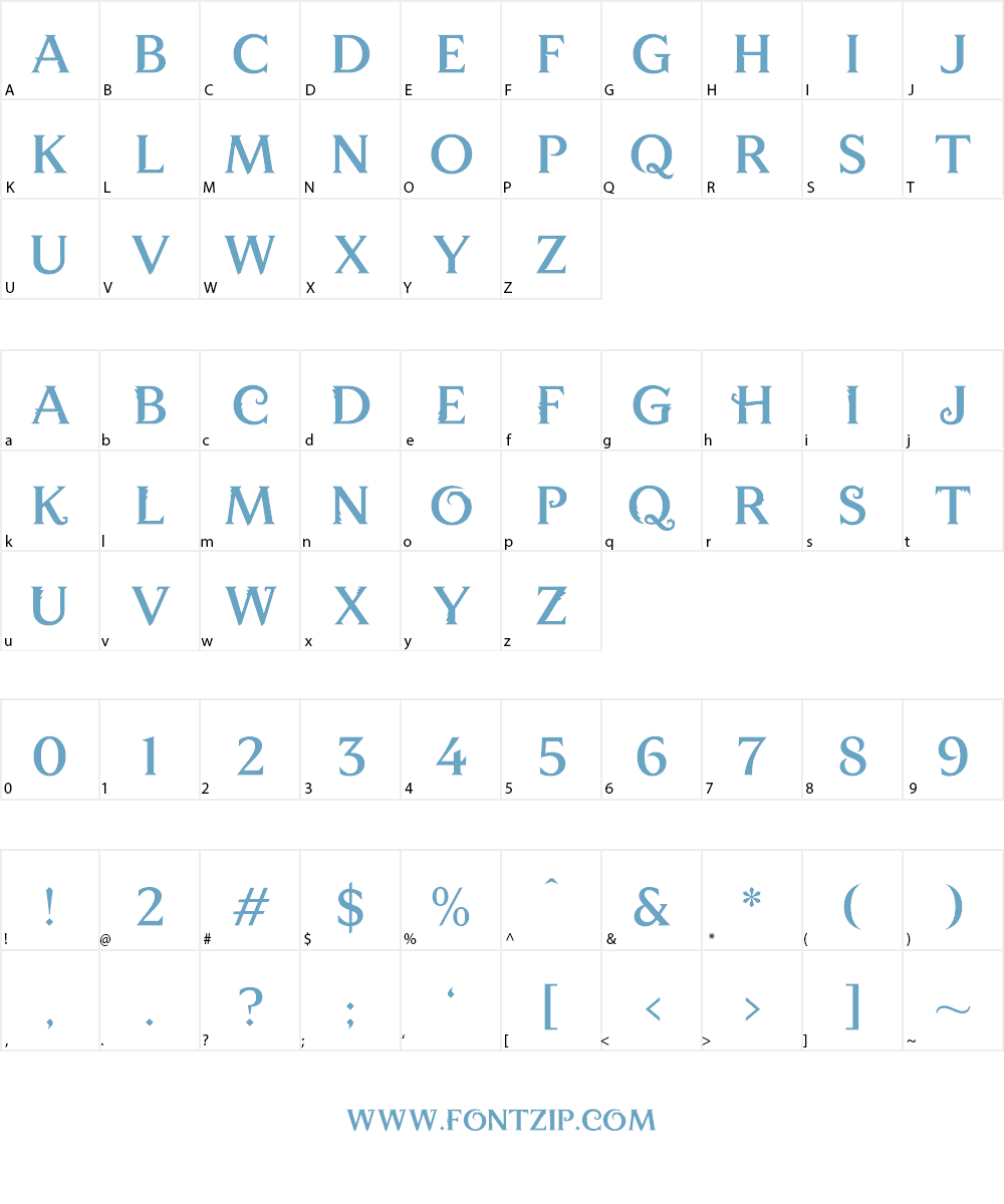 Wizard World Font Character