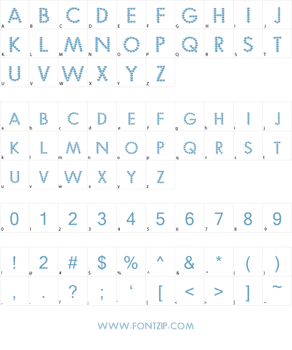Be My Valentine Font Character