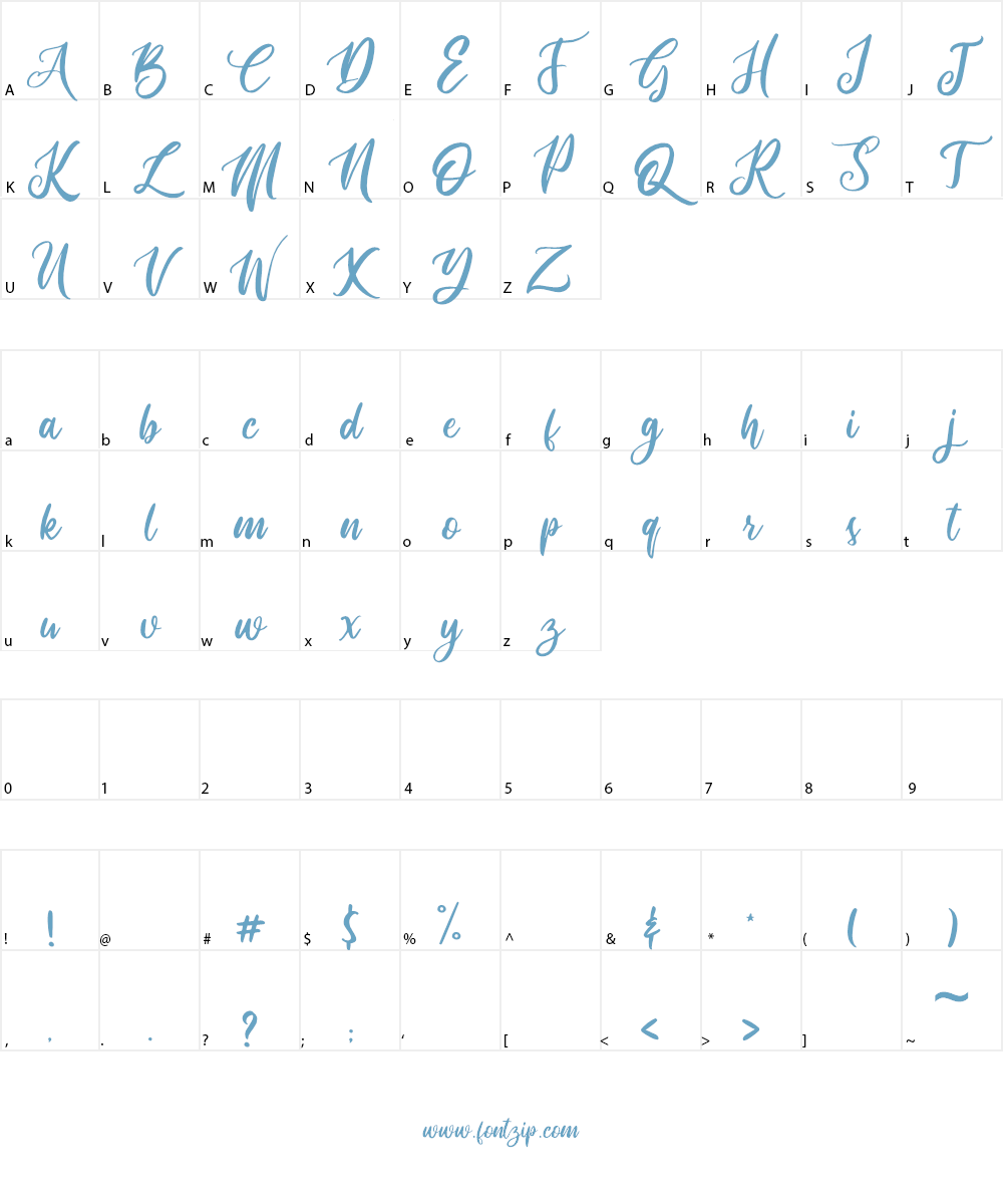 routher Font Character