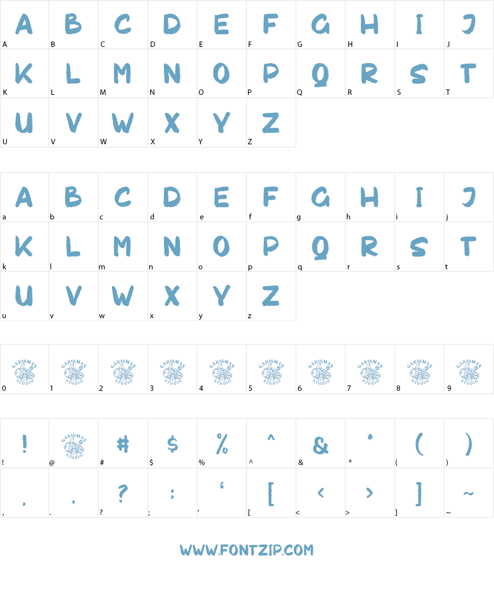 Chakie Font Character