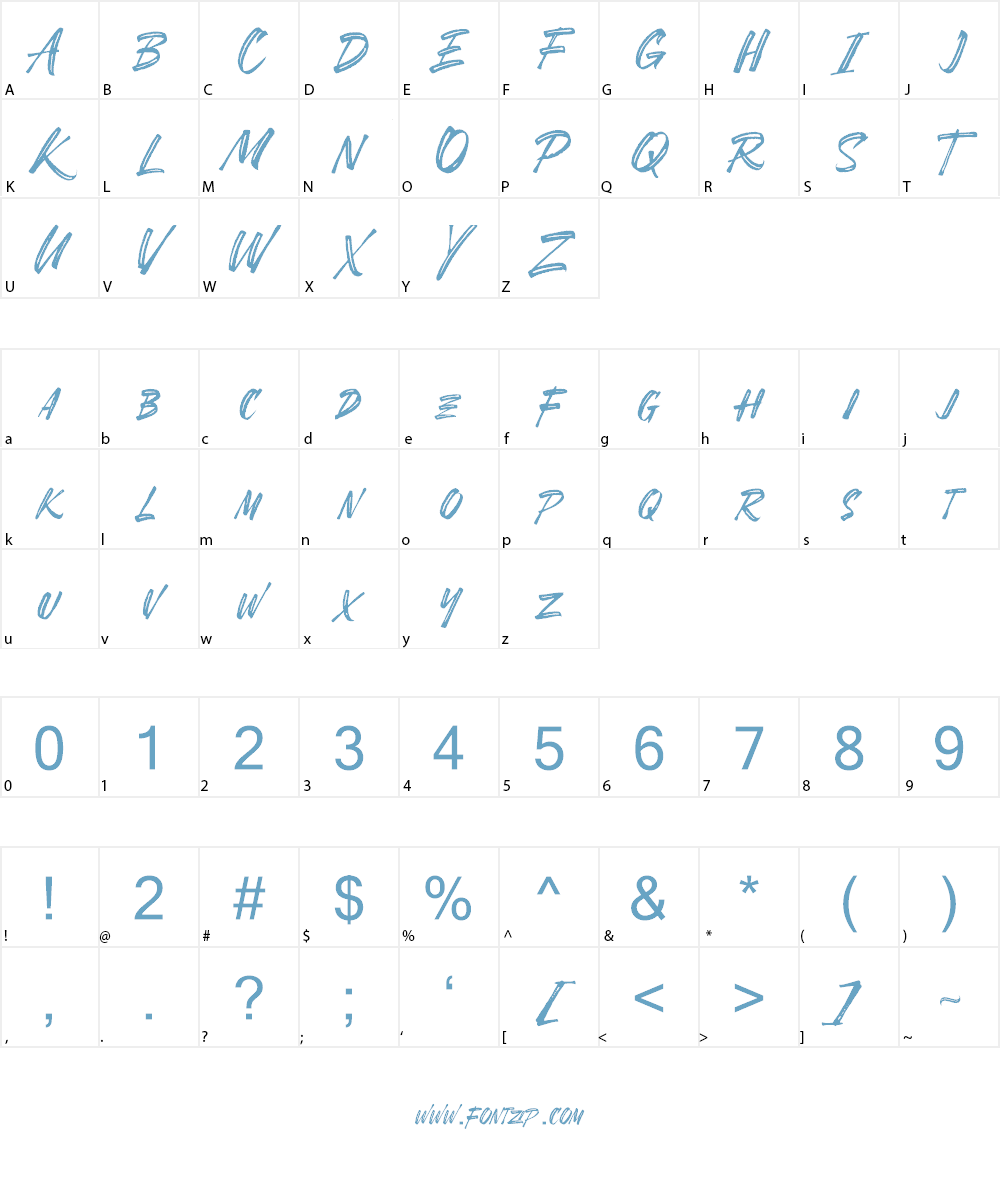 SheTerror Font Character