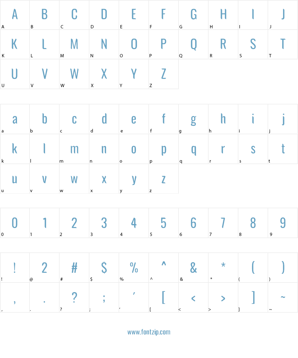 Avatarock Font Character