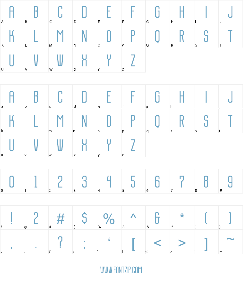 Danderyd Gothic Font Character