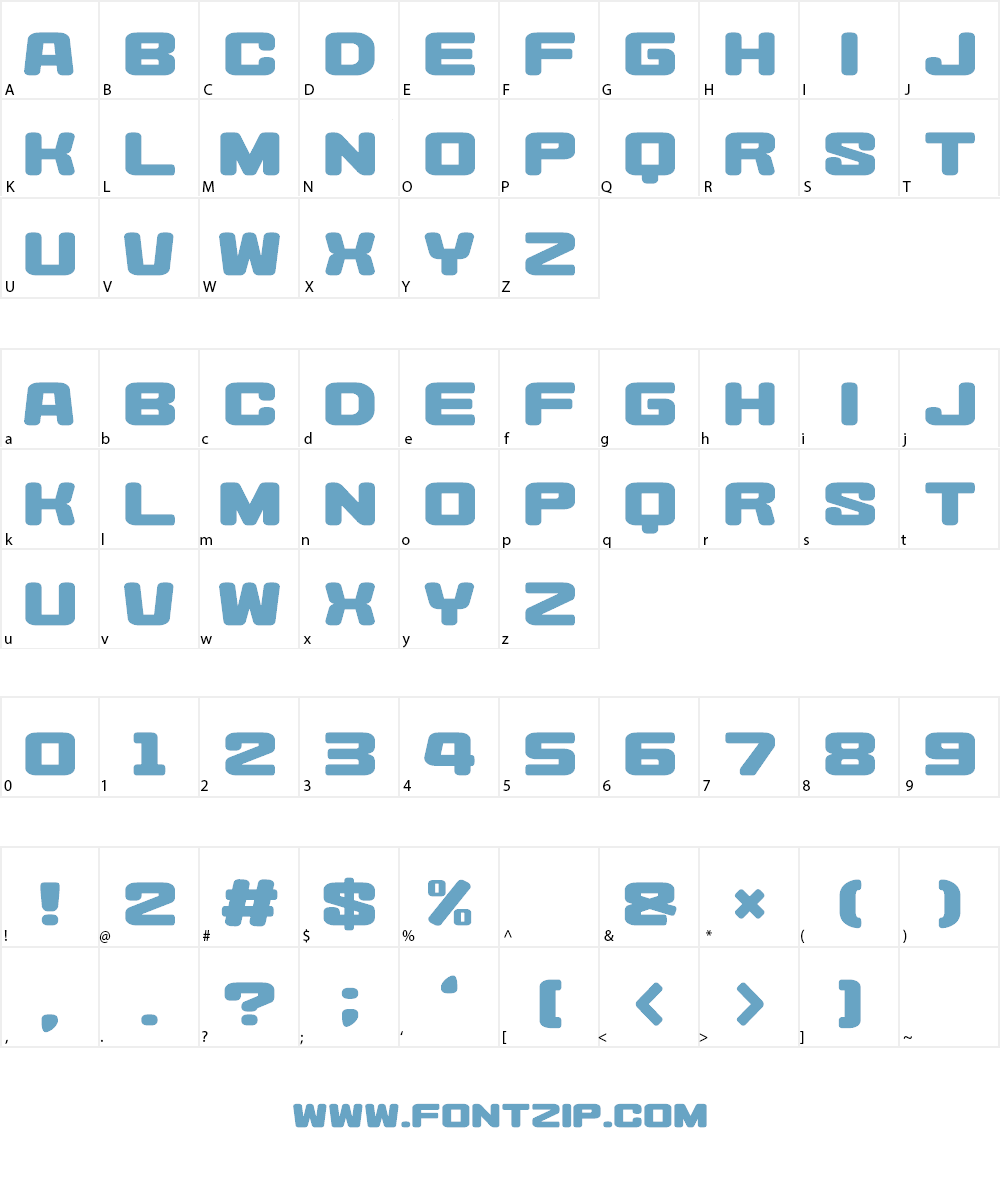 Heysei Synthesizer Font Character