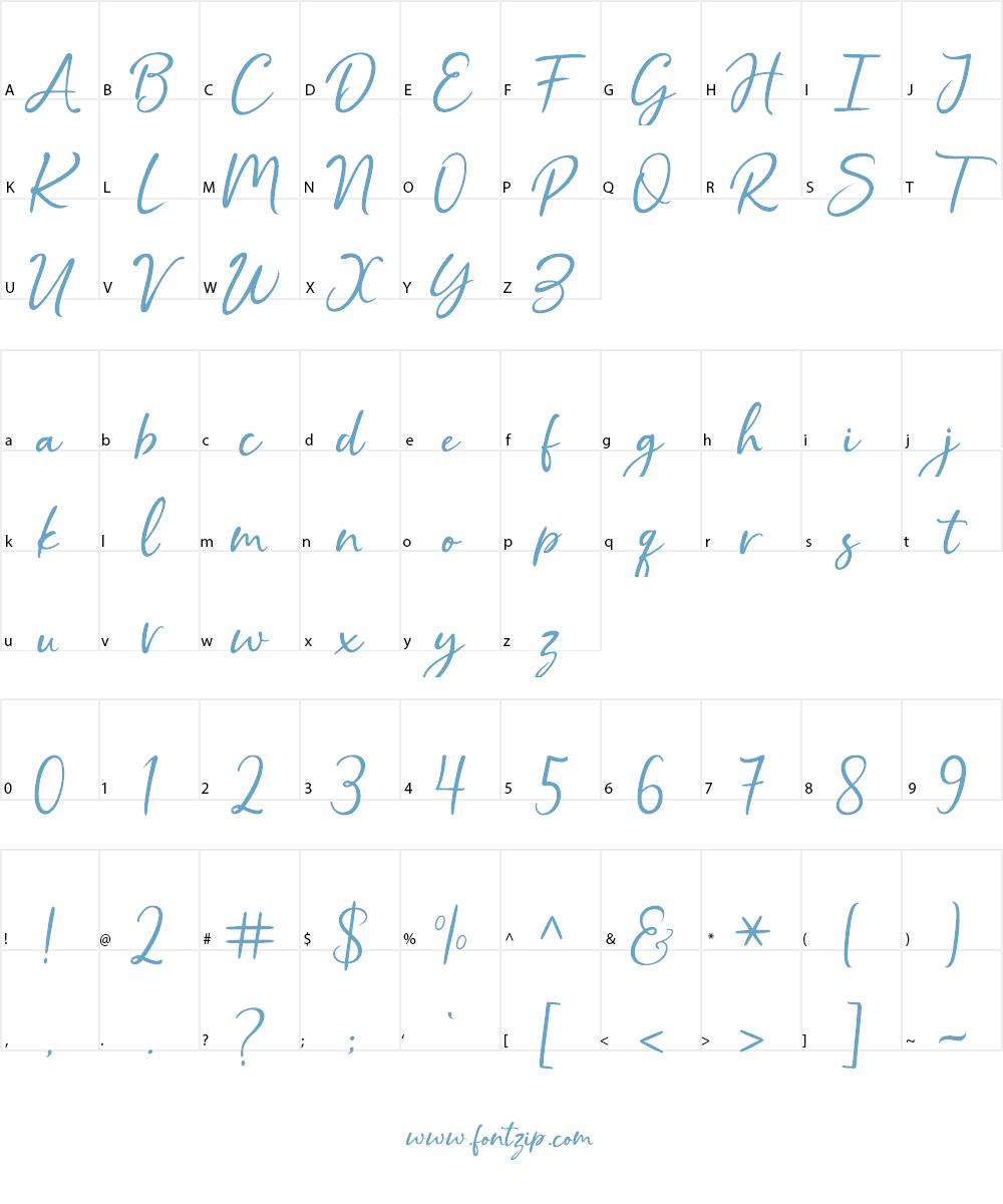 Cristalistic Script Font Character