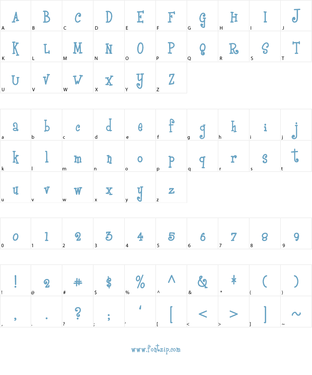 Boyz R Gross NF Font Character