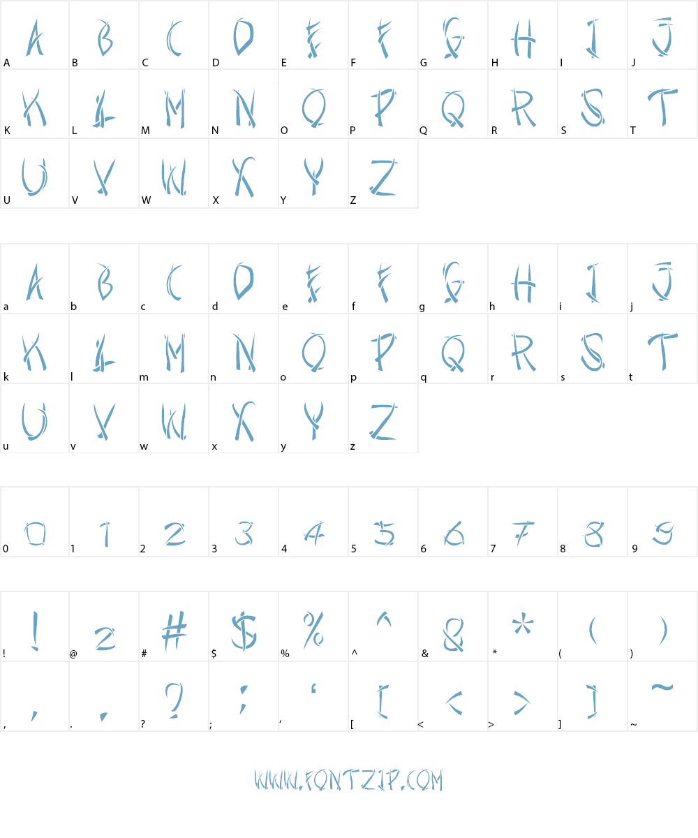 StangenD Font Character