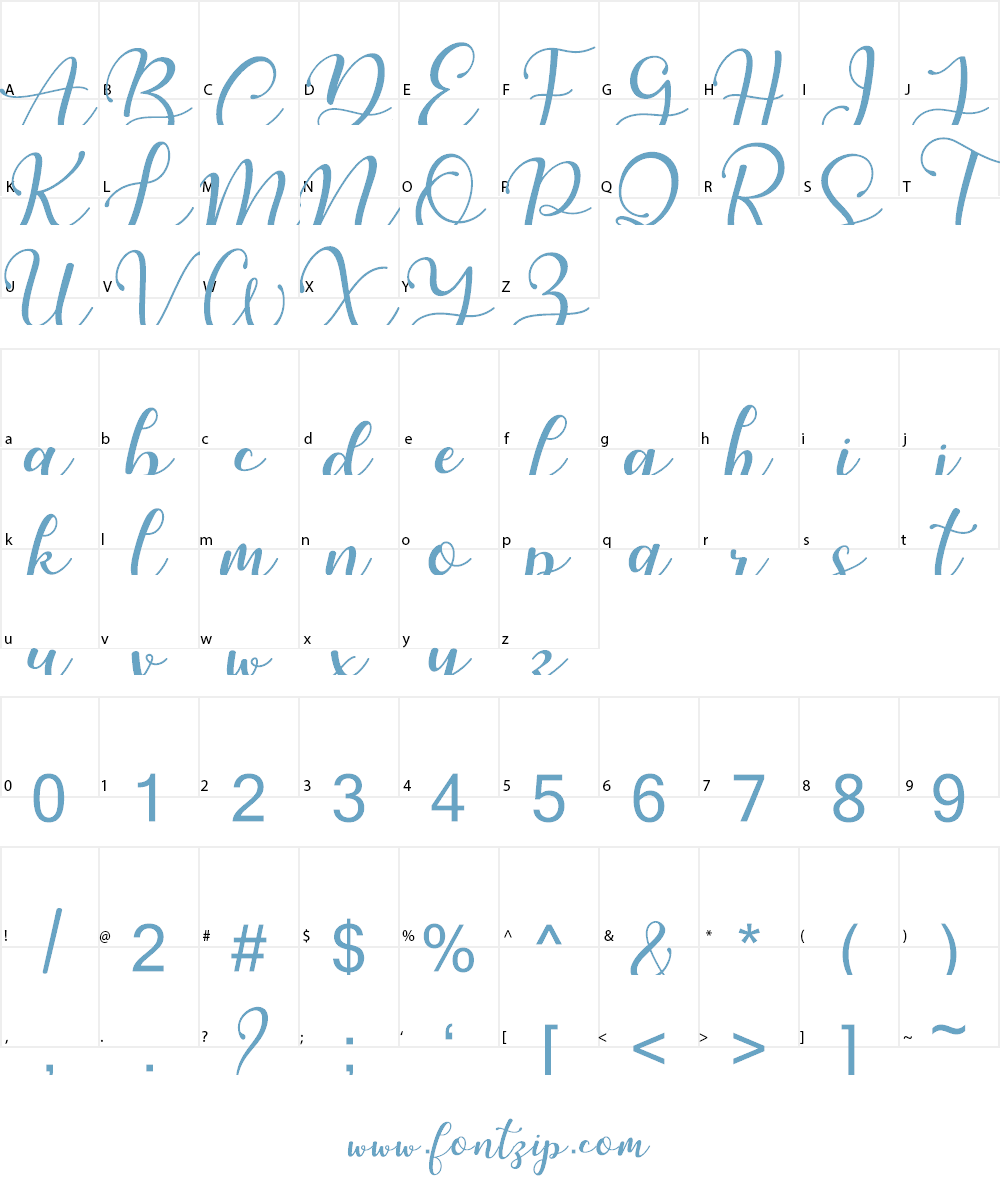 Martinesse Font Character