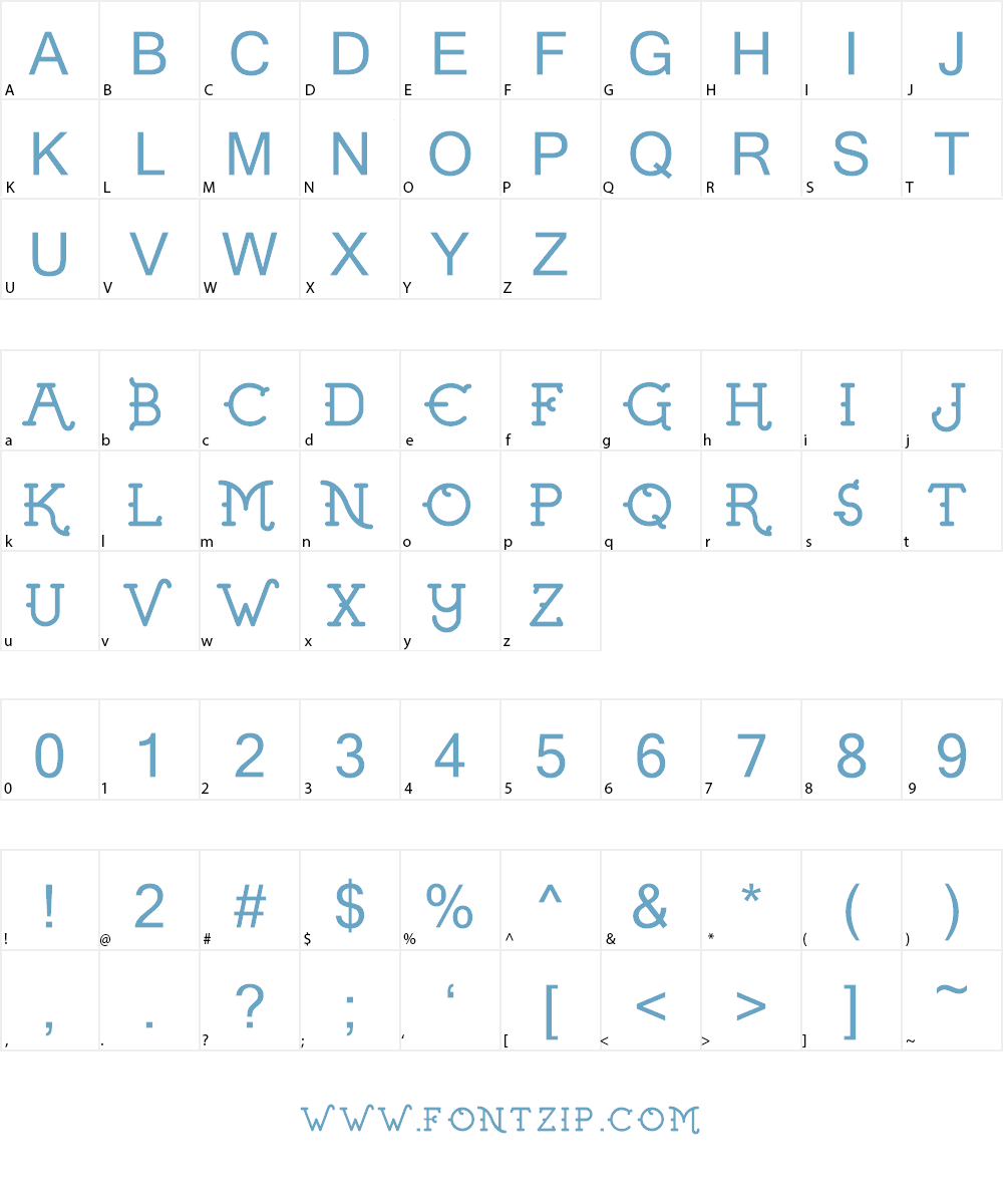 Tattoo Boss Monoline Demo Font Character