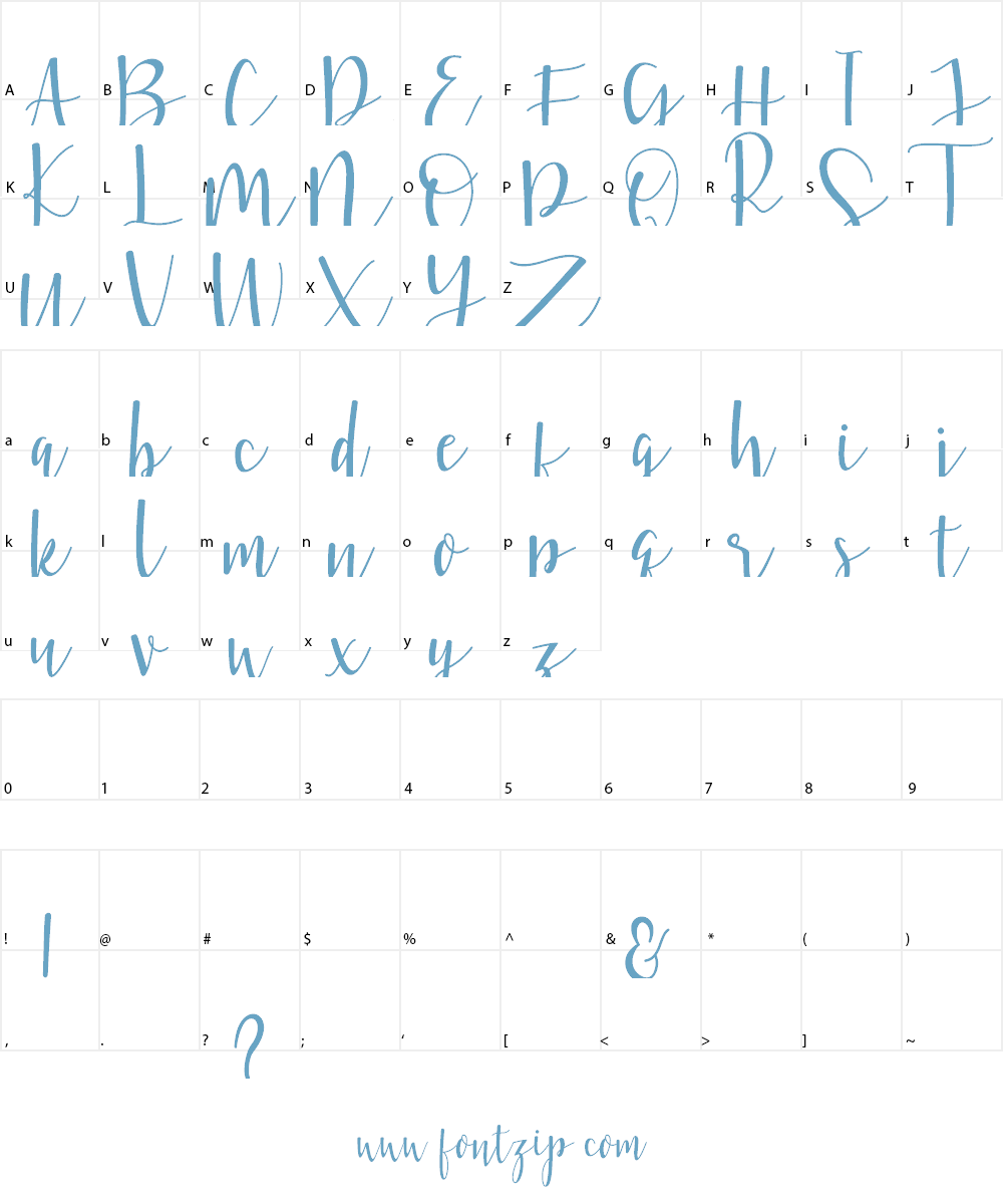Violette Font Character