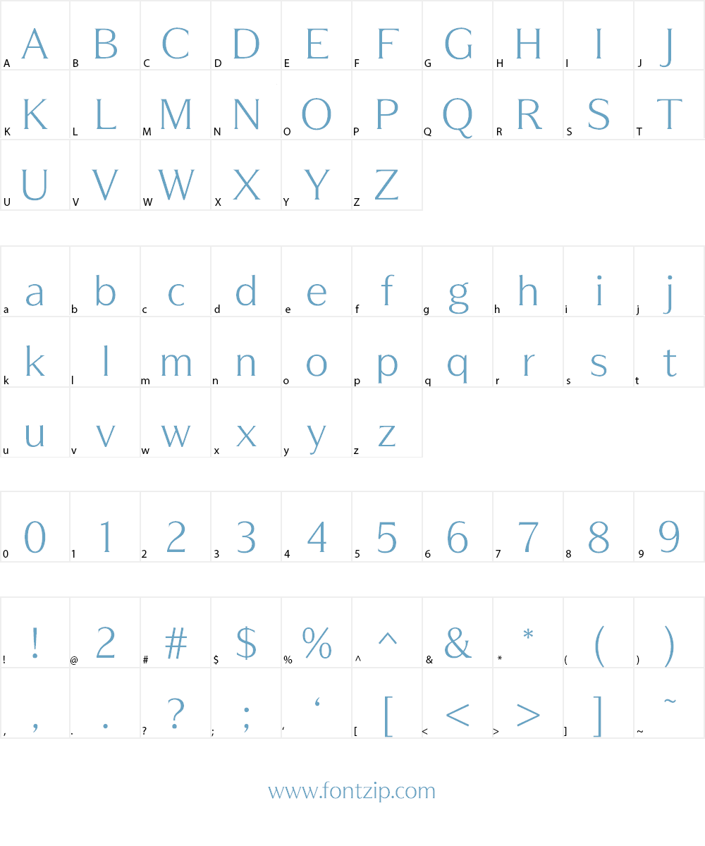 OptimaModoki Font Character