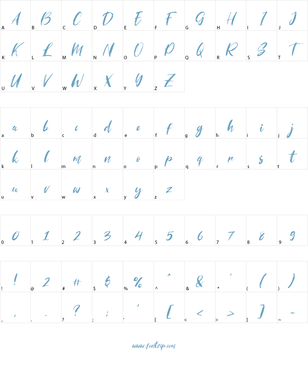 Striverx Font Character