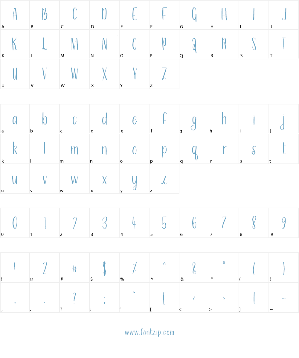Emma Leigh Font Character