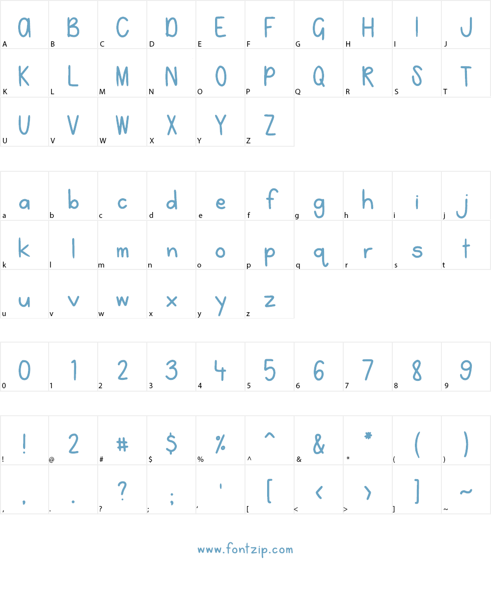 NoahandNicole Font Character