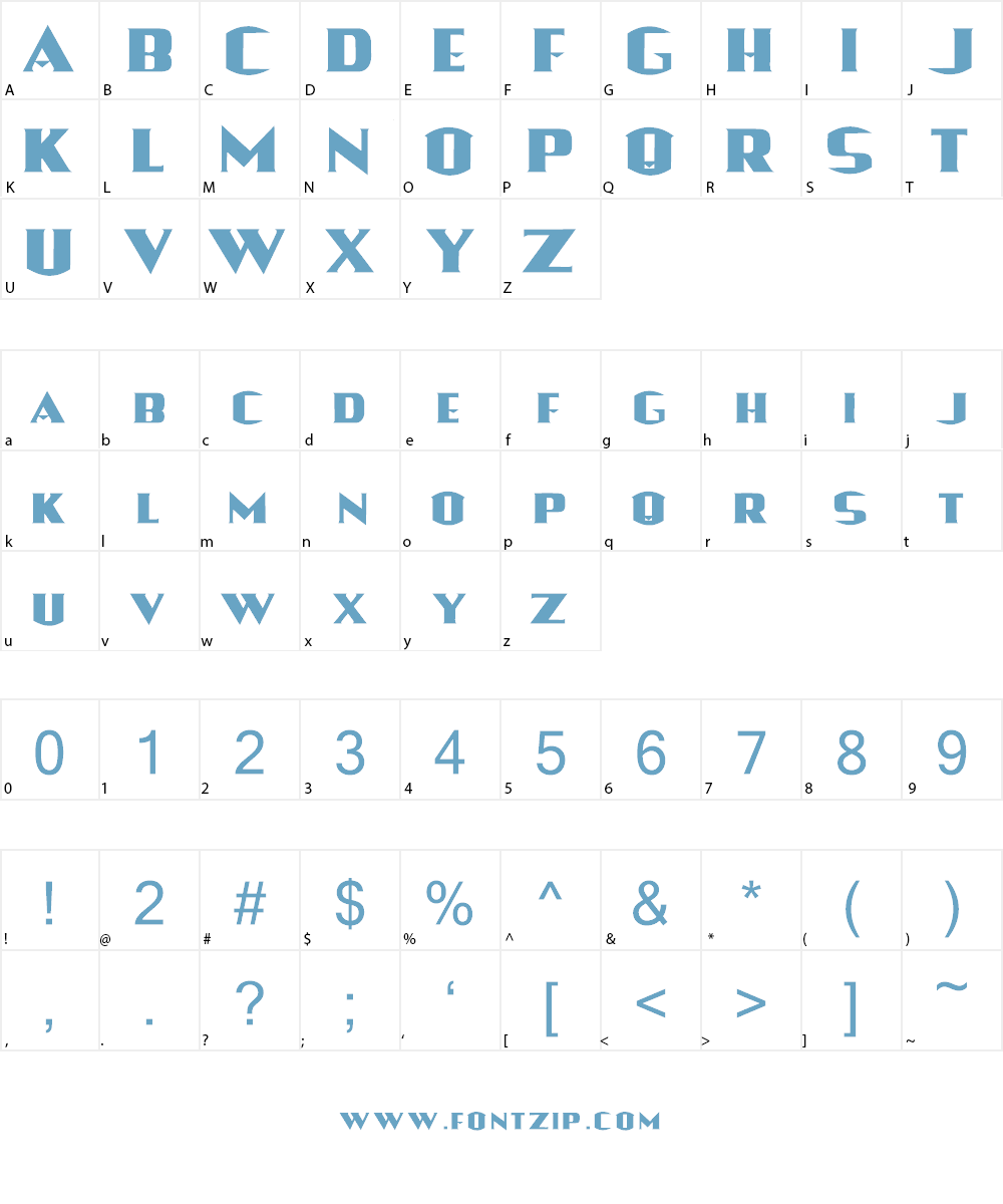 Wonder Font Character