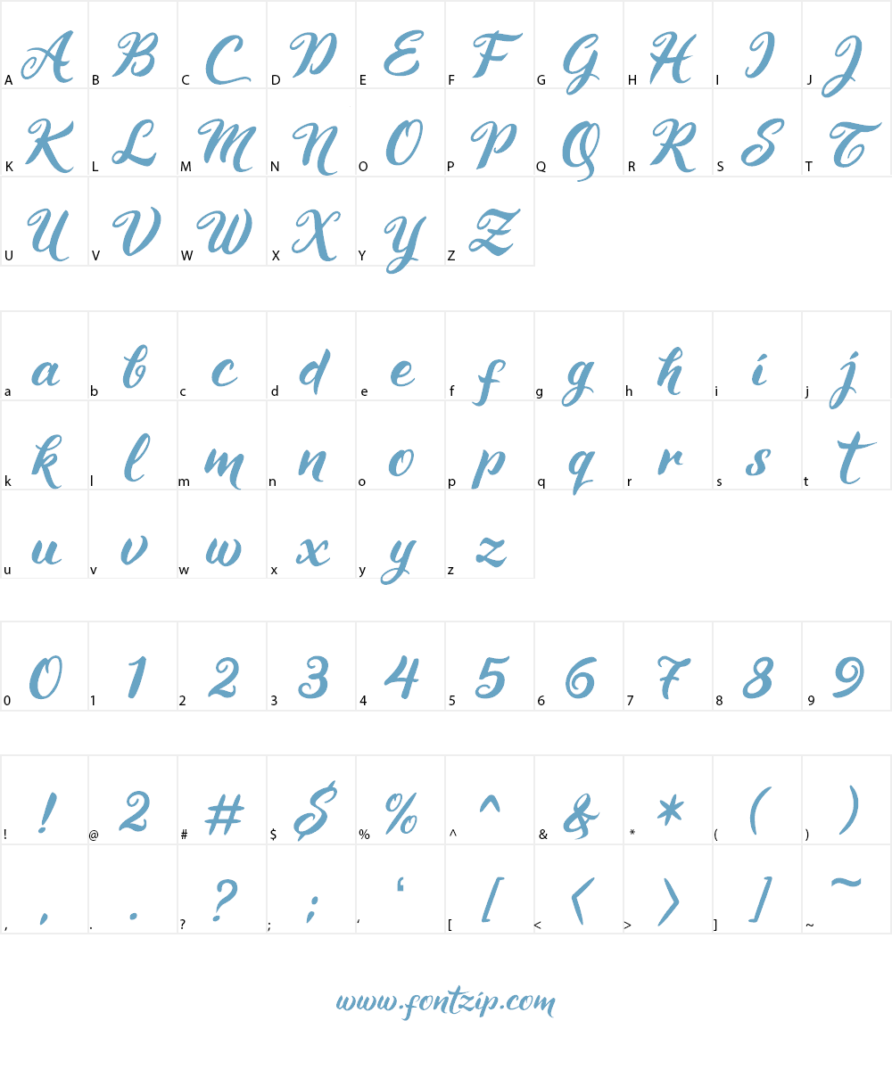 Maheera Font Character