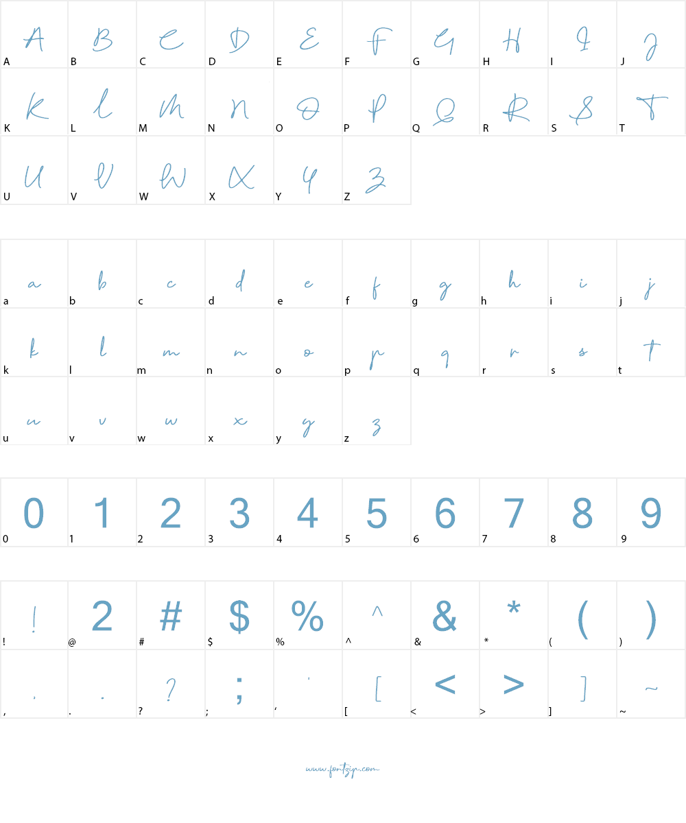 Reinata Font Character