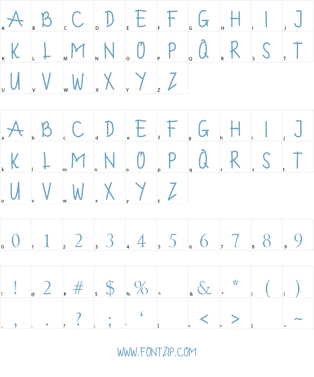 FORGOTTEN Font Character