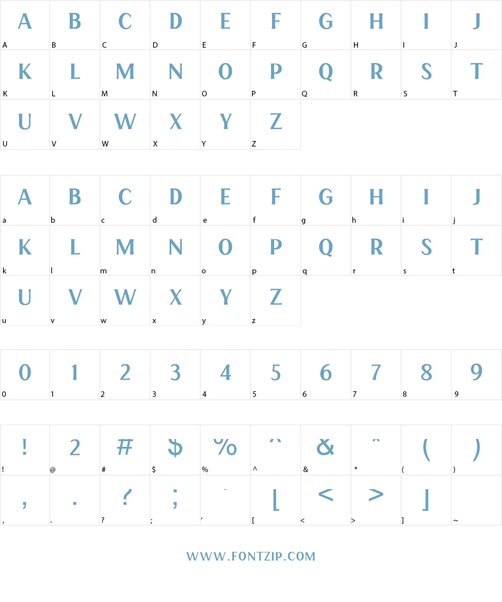 HENAVE Regular DEMO Font Character