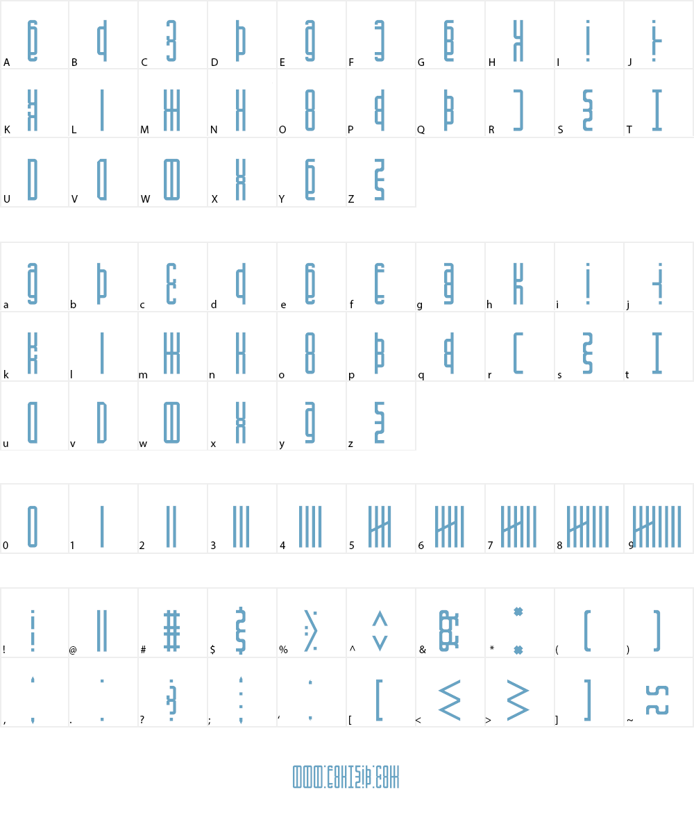 Agworishand Font Character