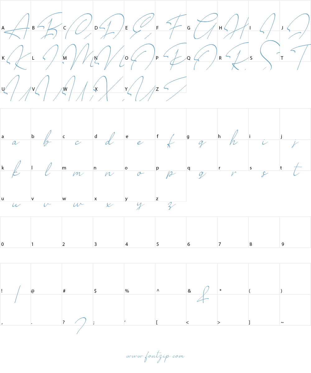 Millano Font Character