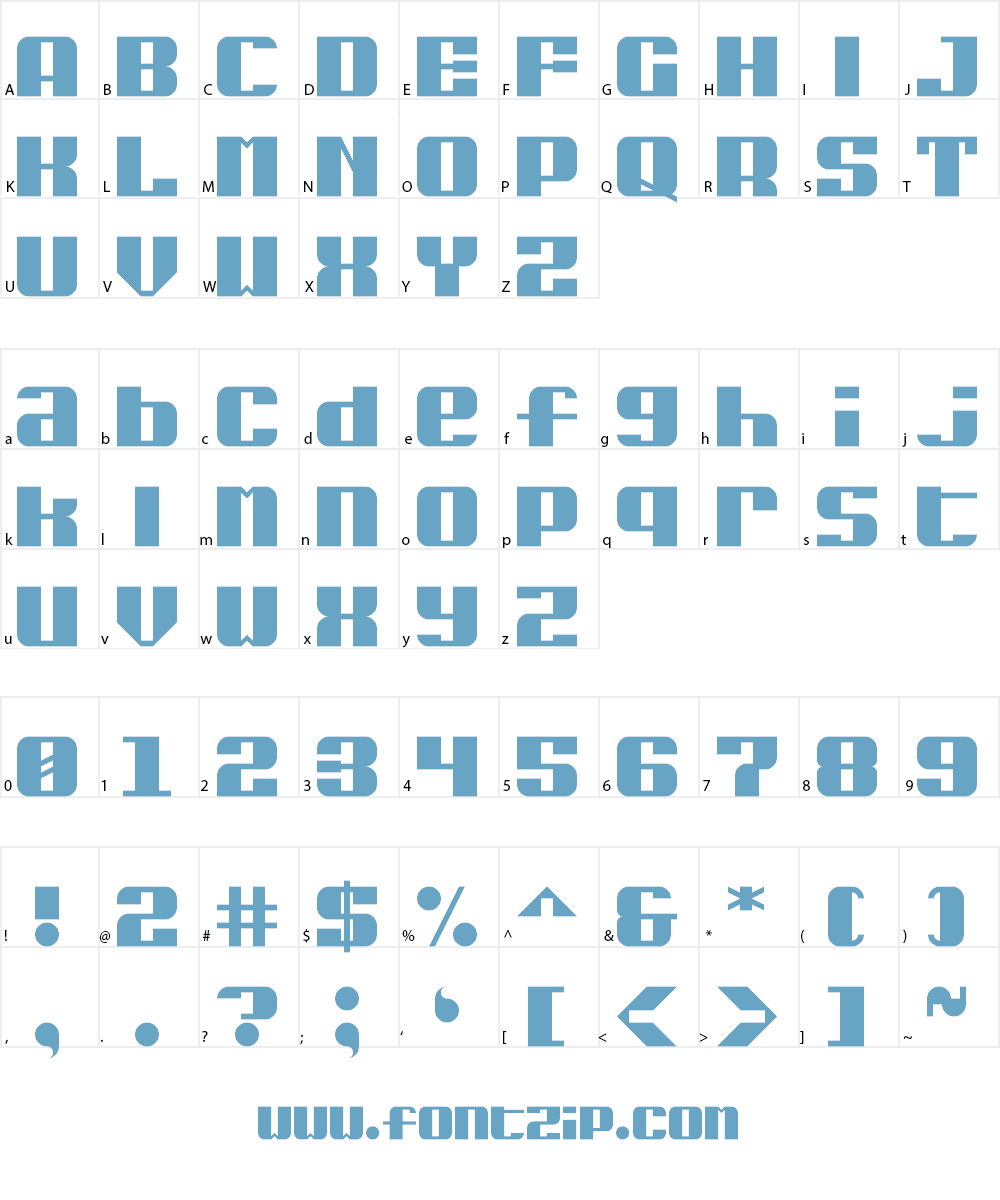 Embassy L Font Character