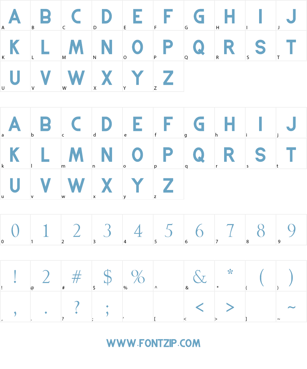 GOLDBERG Font Character