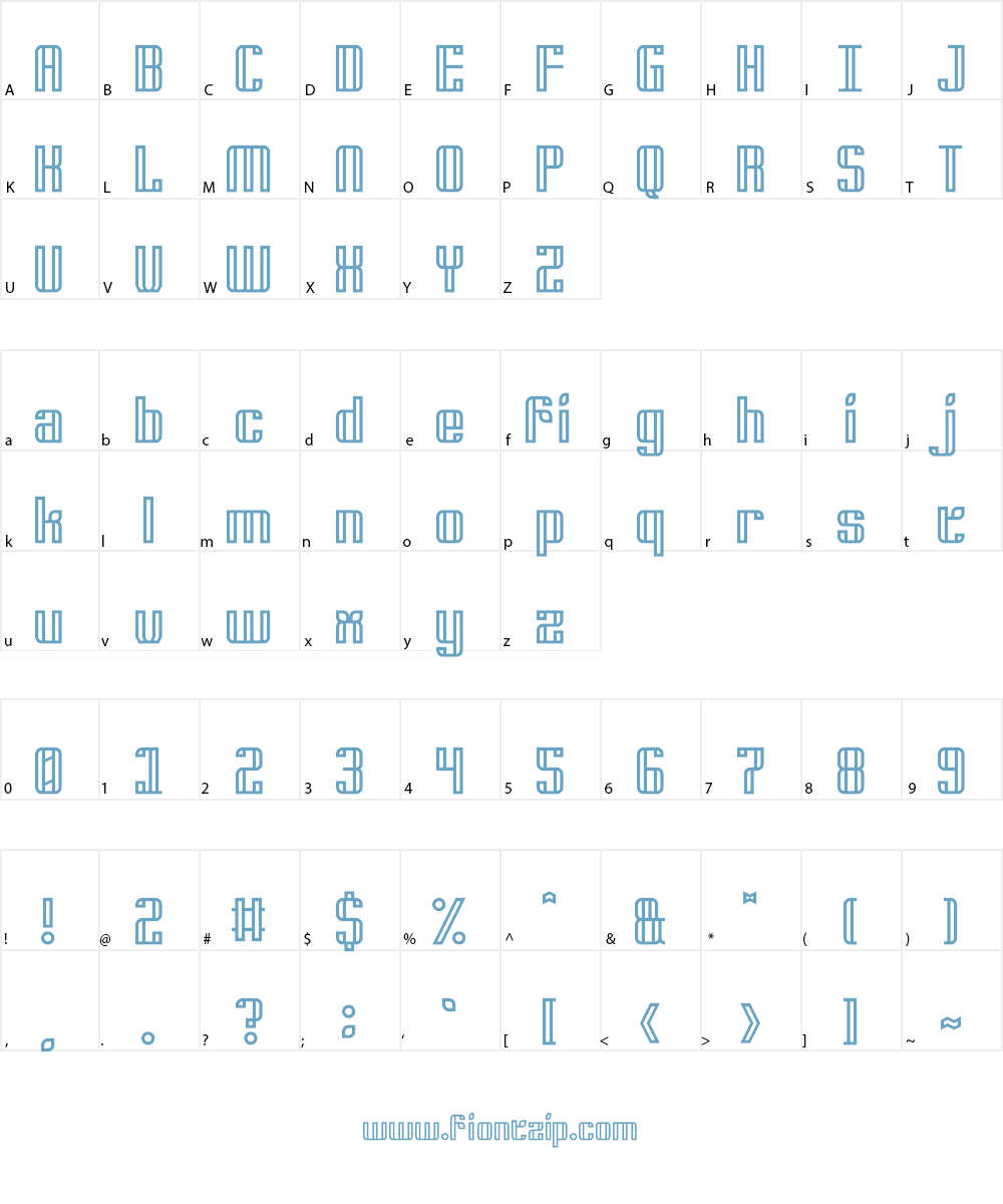 Junglira Font Character