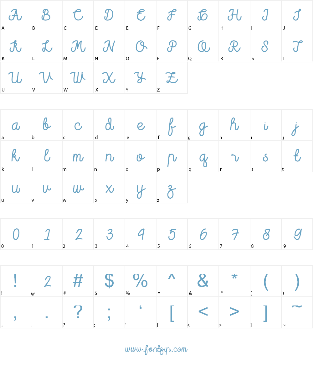 Helllo Font Character