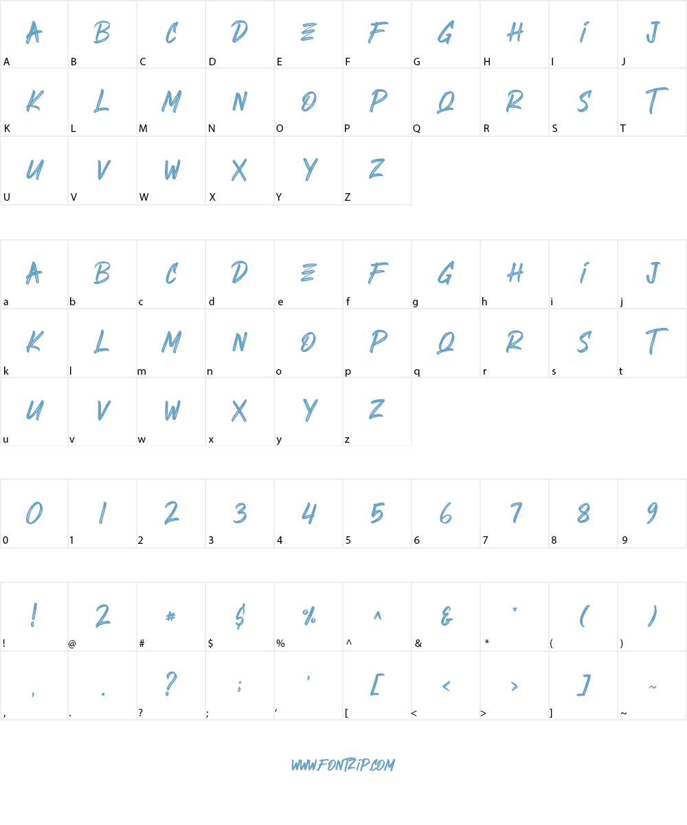Herdrock Font Character