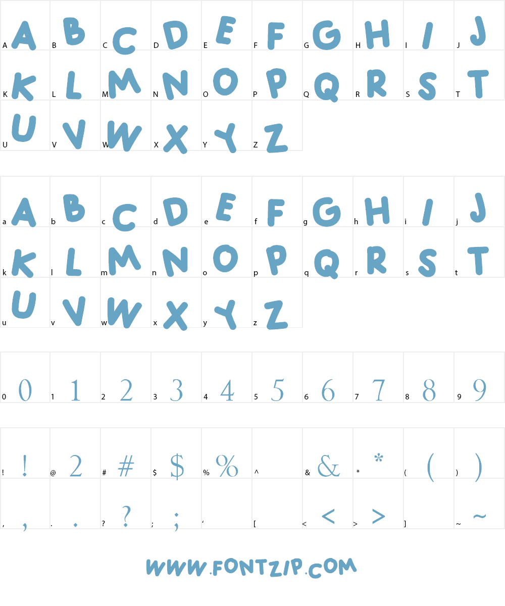 ADELIA Font Character