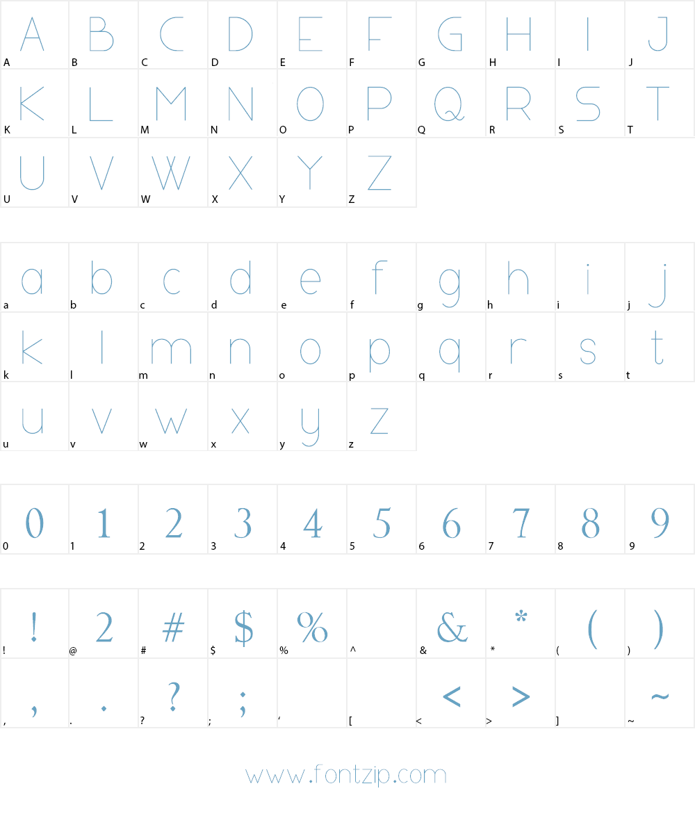 BULGARE Font Character