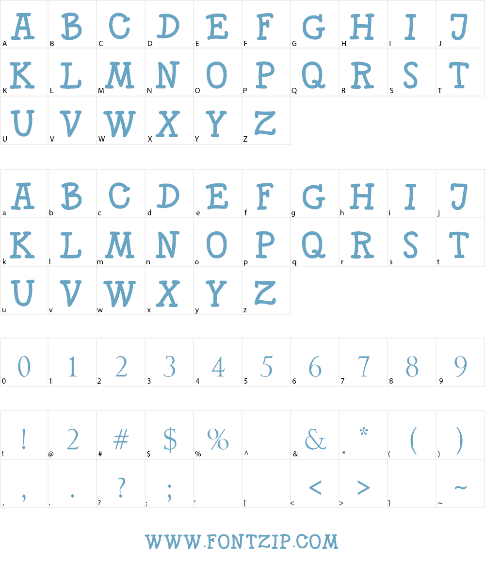 SKITTLE Font Character
