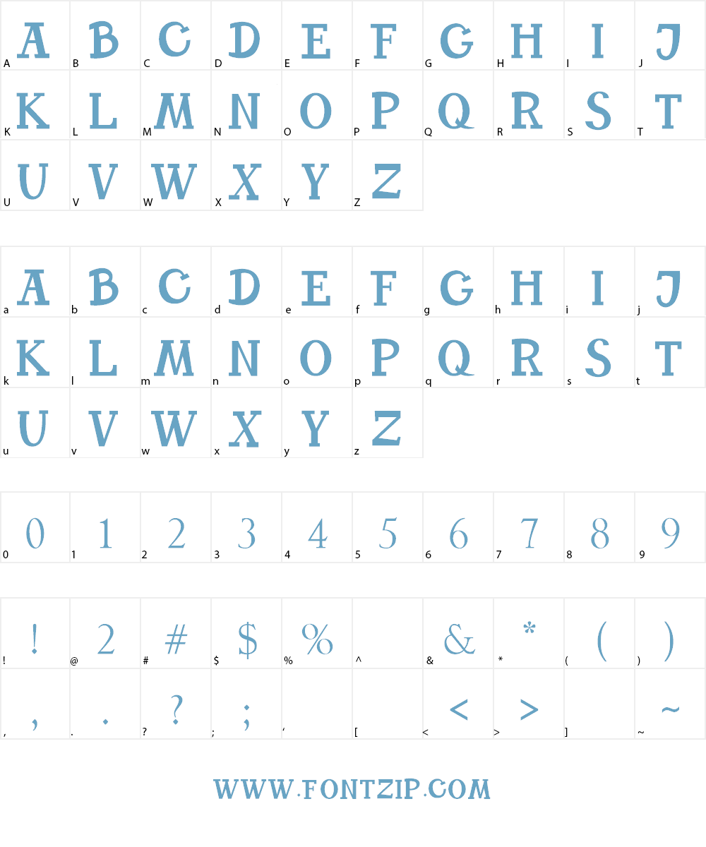 TOFFEE Font Character