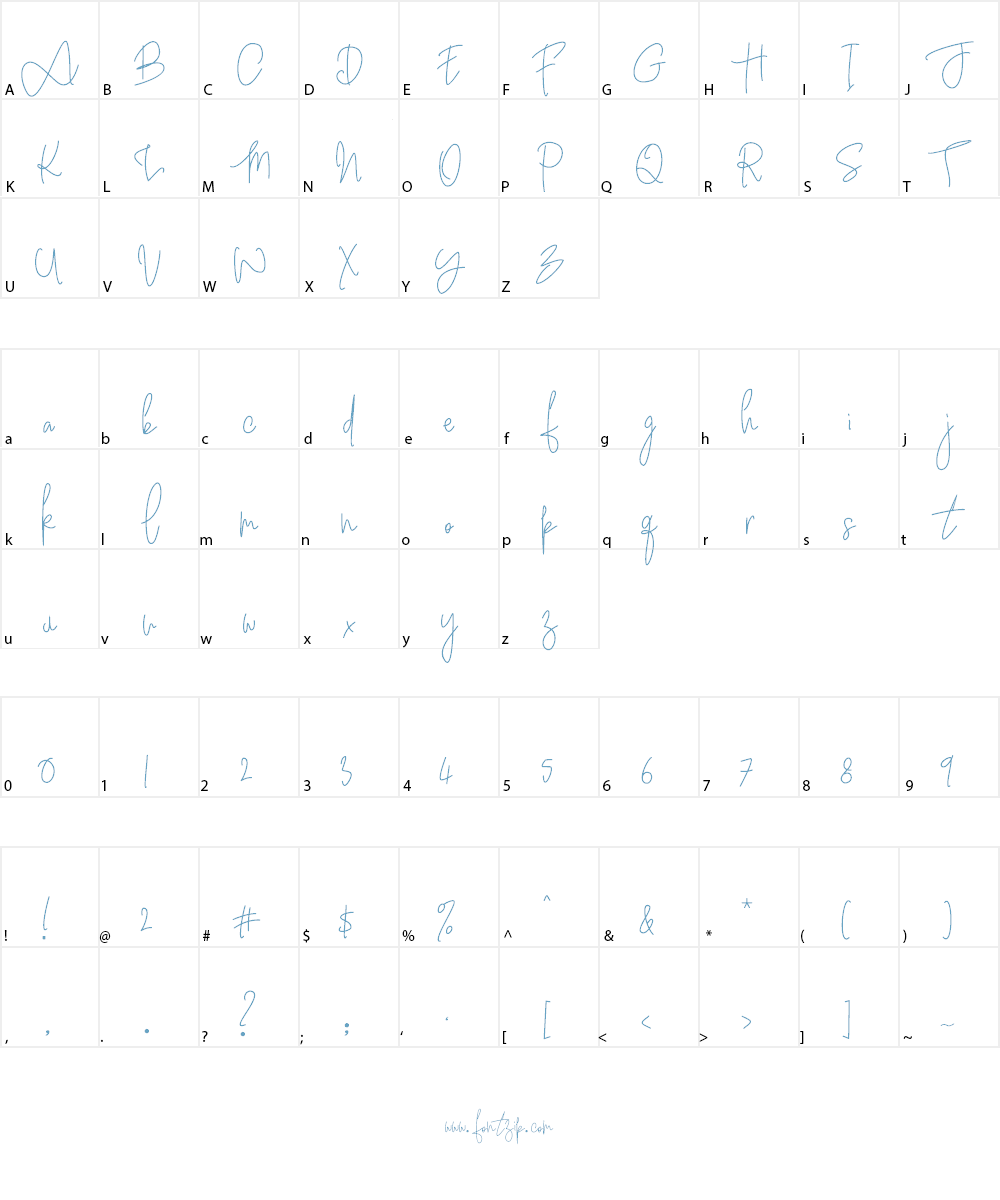 Witherscollin Font Character