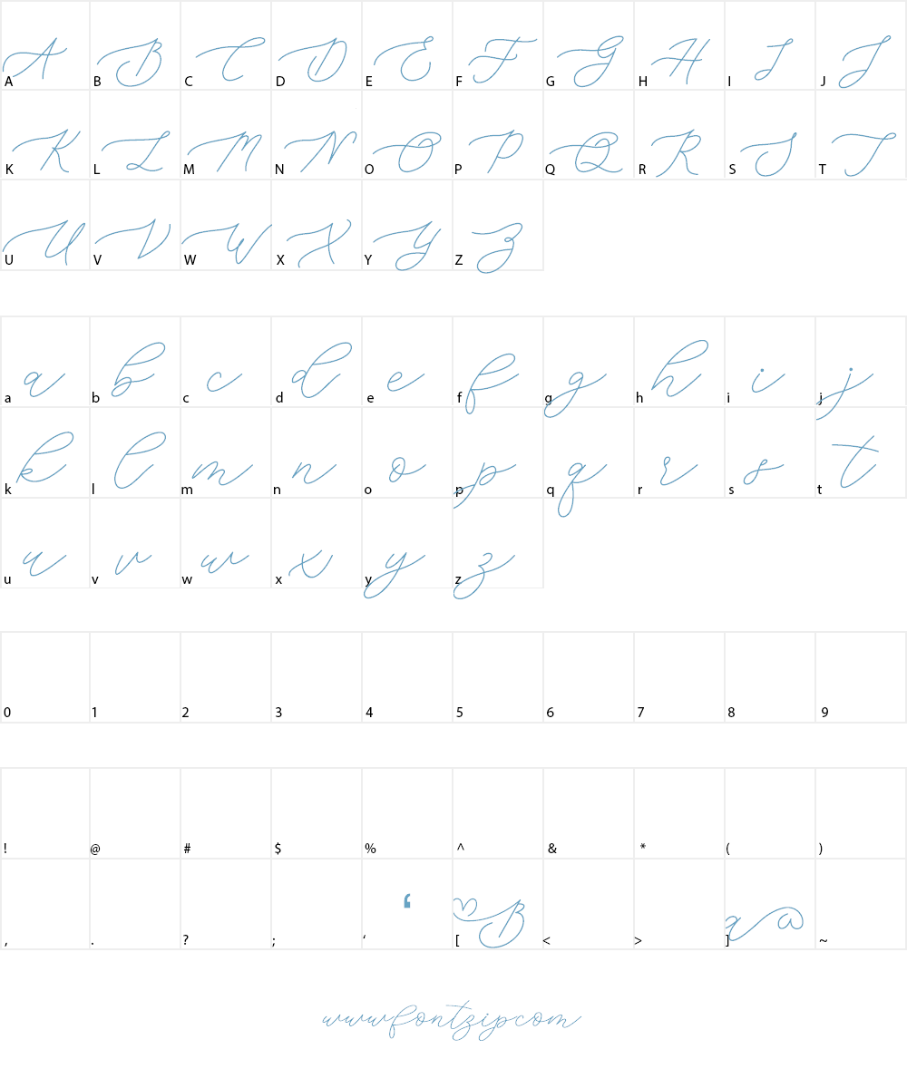 Bianca Font Character
