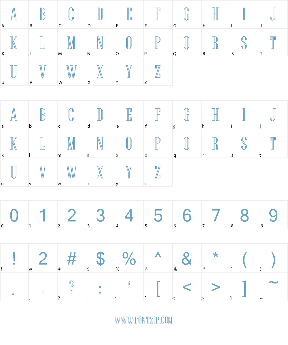 Generalissimo Font Character