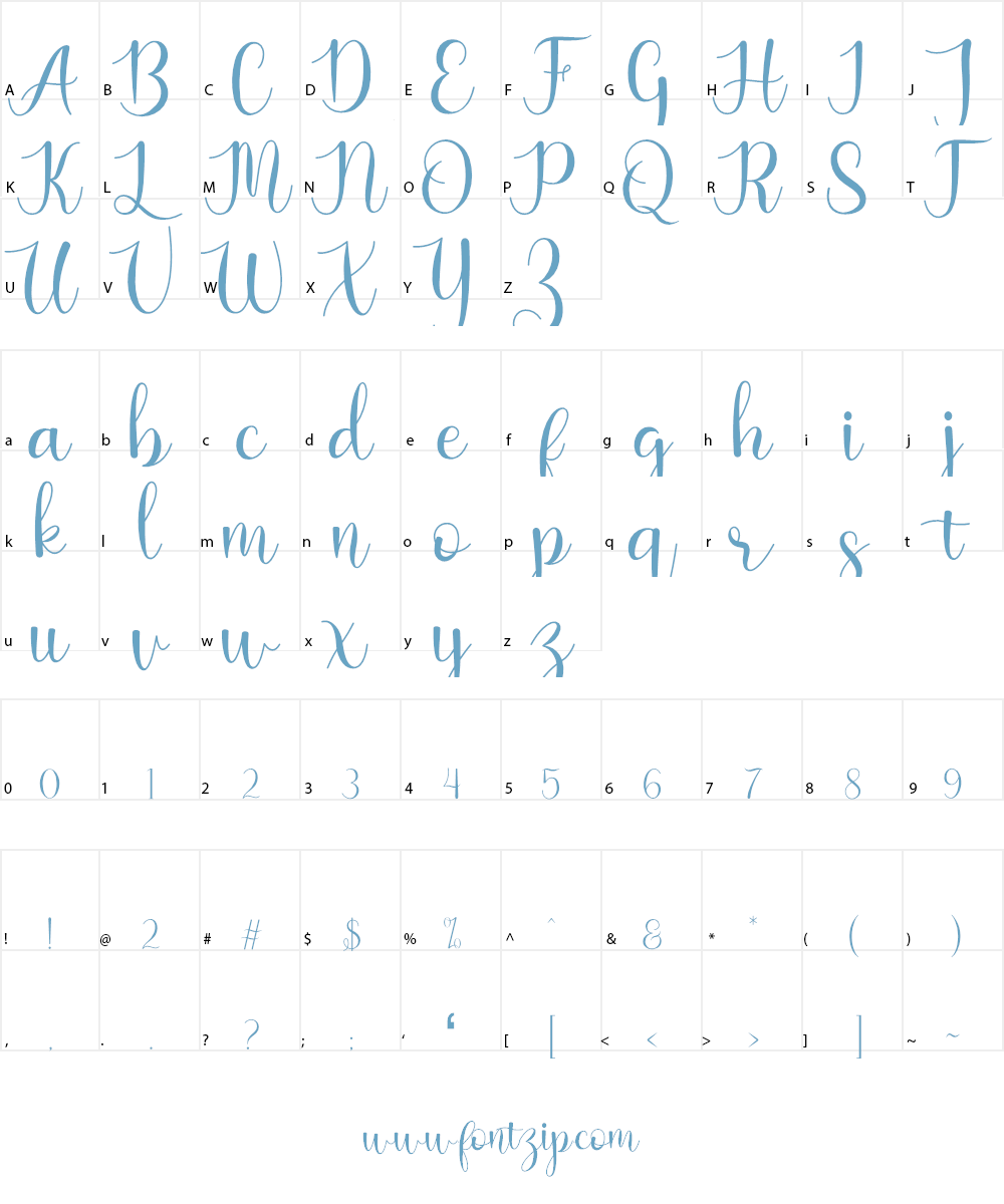 Kaylia Font Character