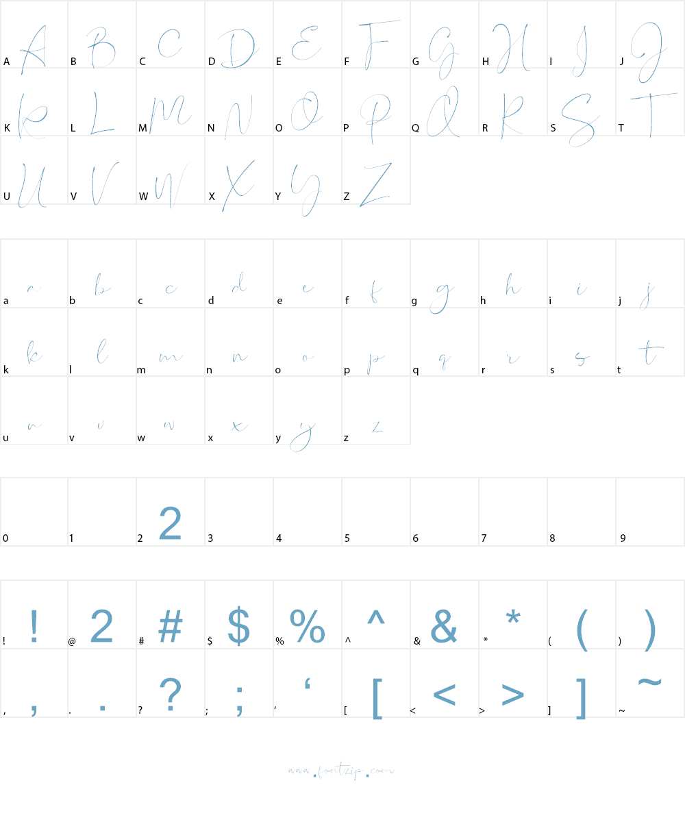 Restacts DEMO Font Character