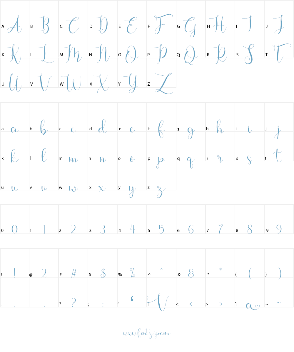 Viona Font Character
