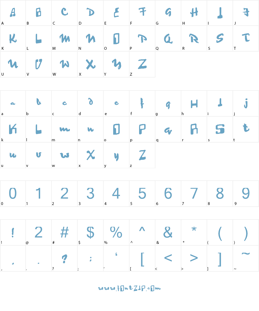 Strokes Font Character