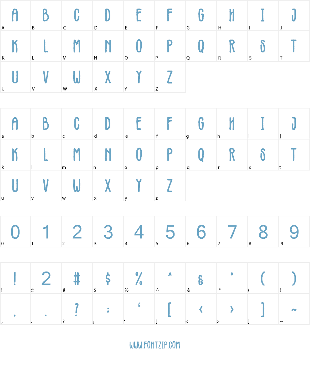 Vintages Font Character
