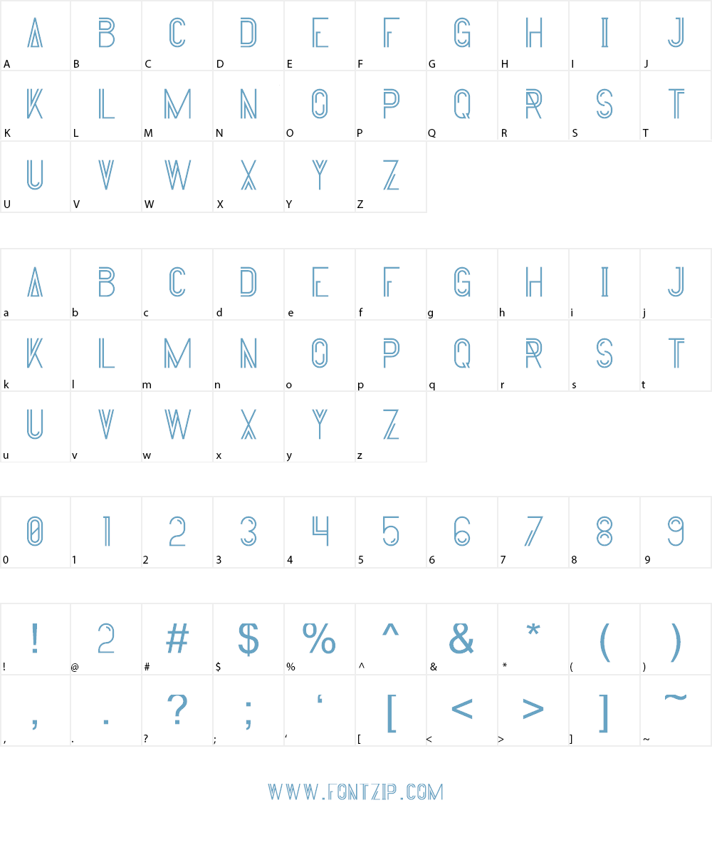 Bock Font Character
