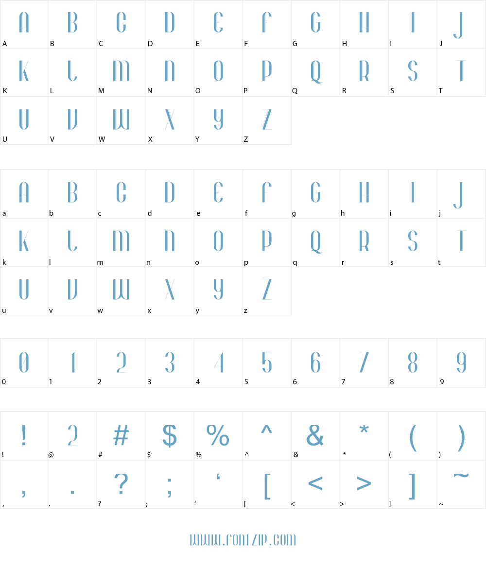 Bohem Font Character