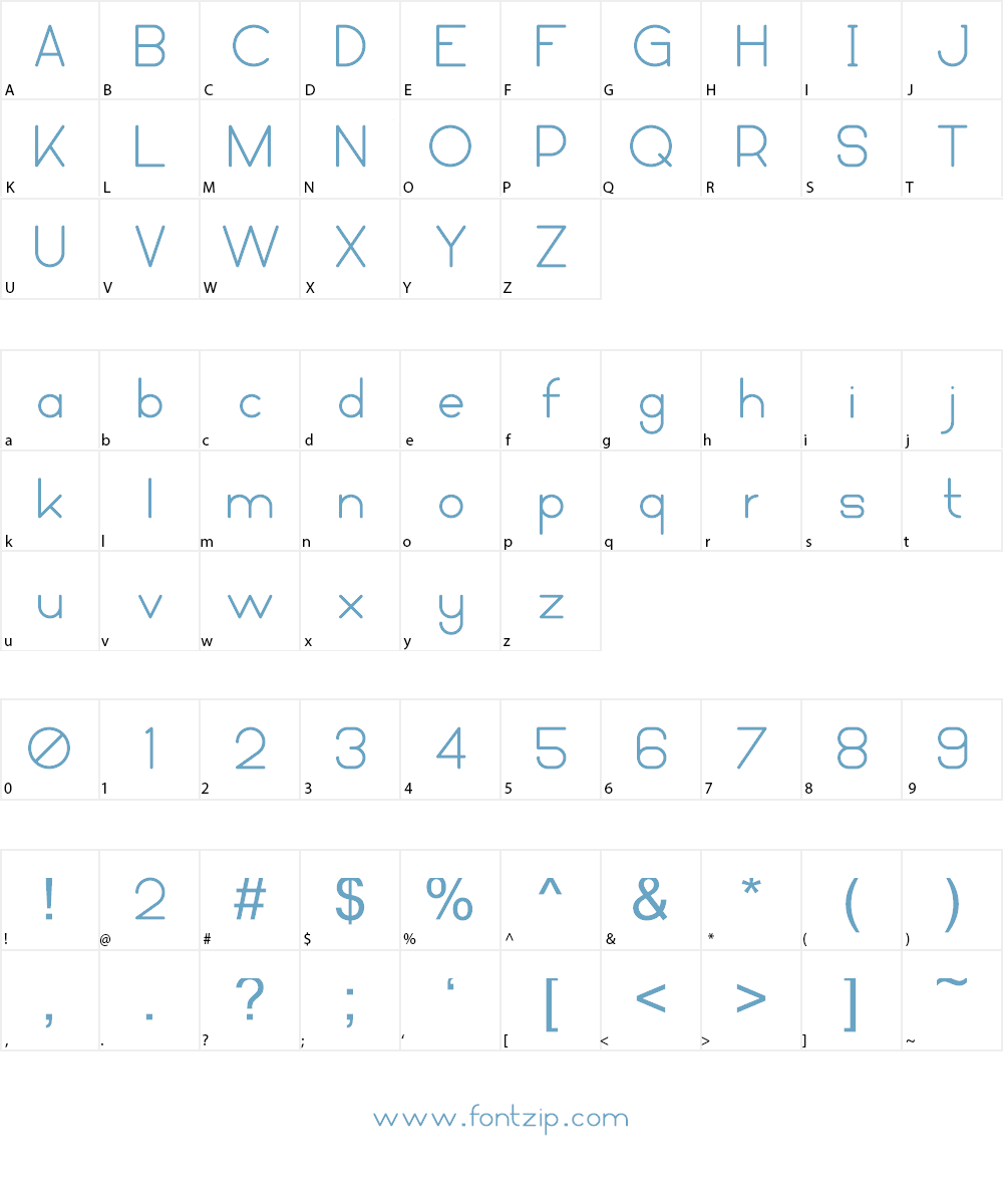 Mooka Font Character