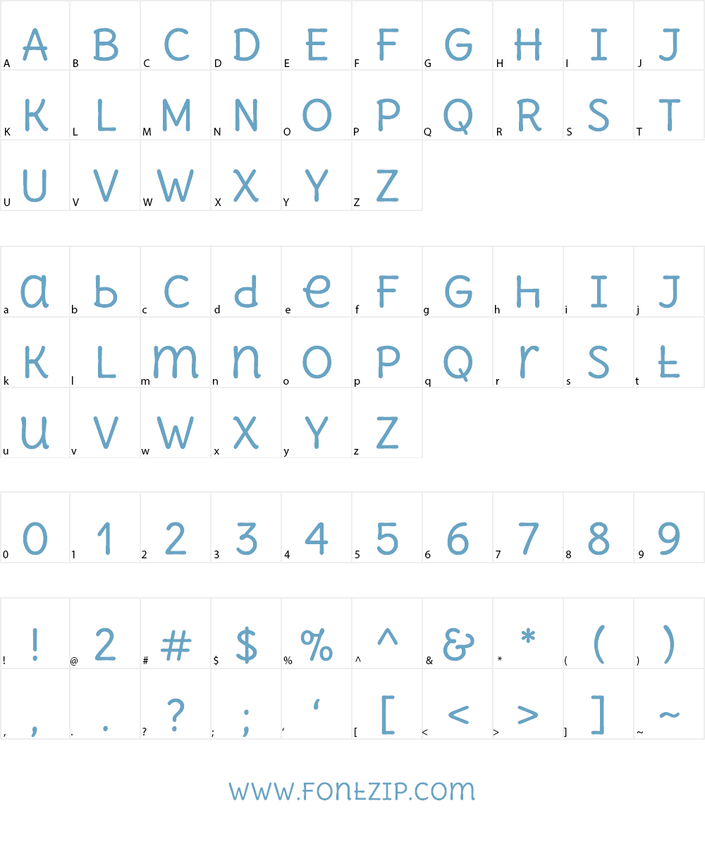 delius26_1 Font Character
