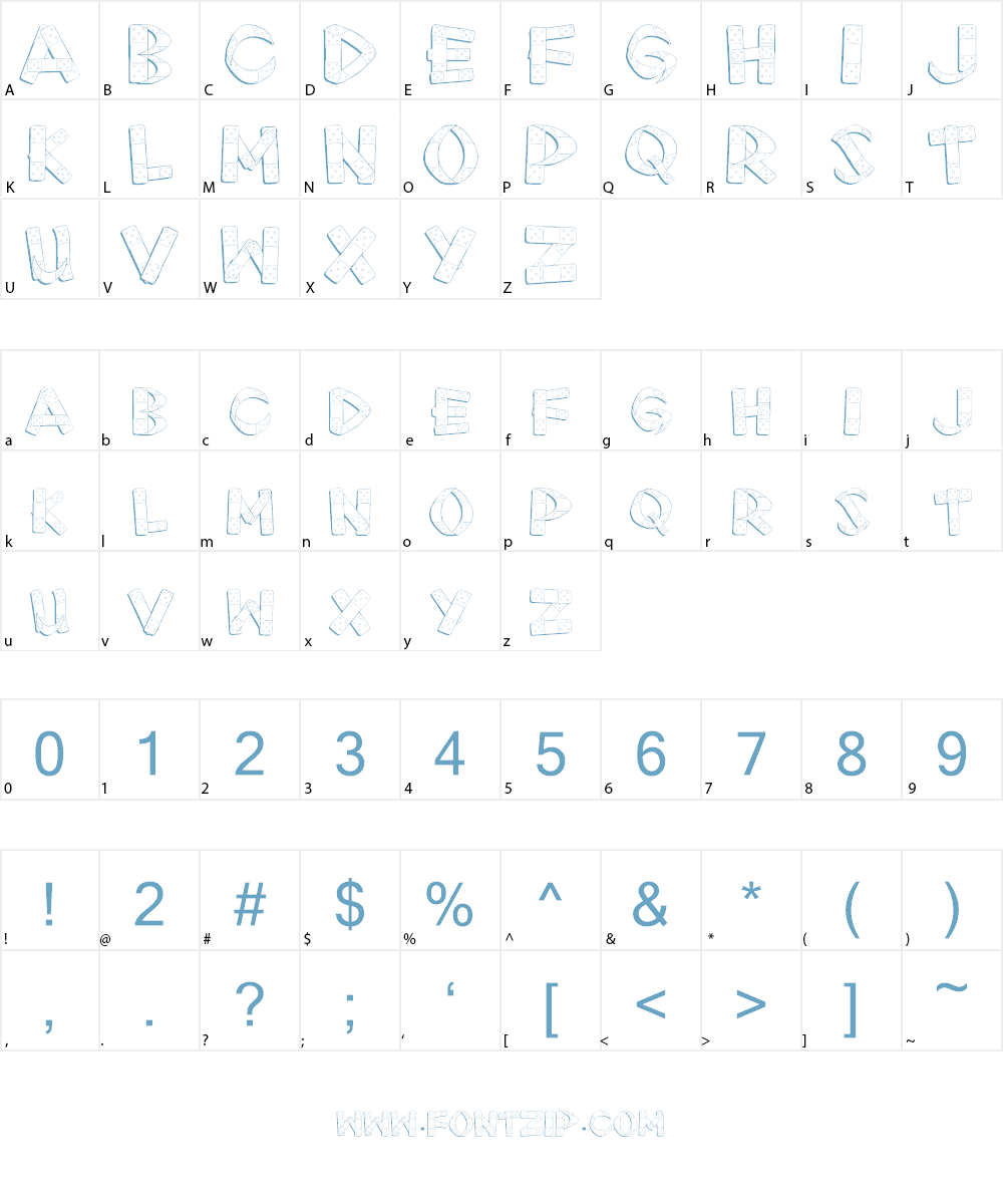 First Aid Font Character