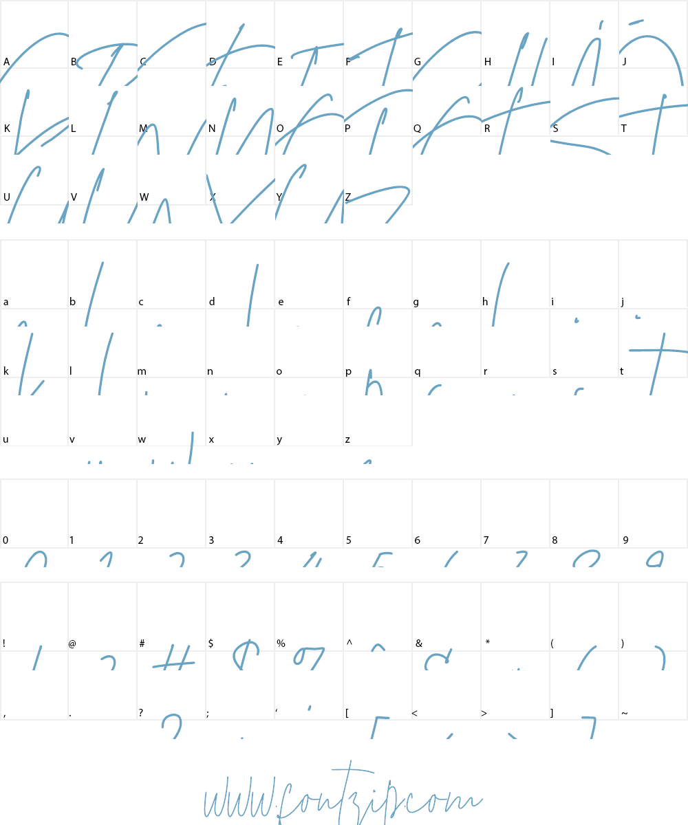 Just Do It Font Character
