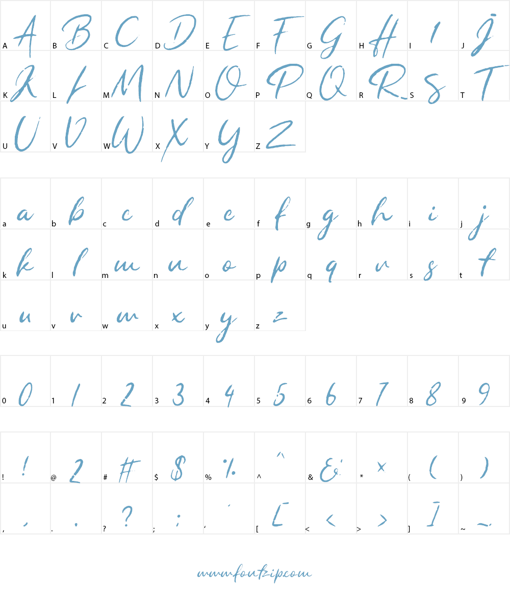 Rapha Talia Font Character