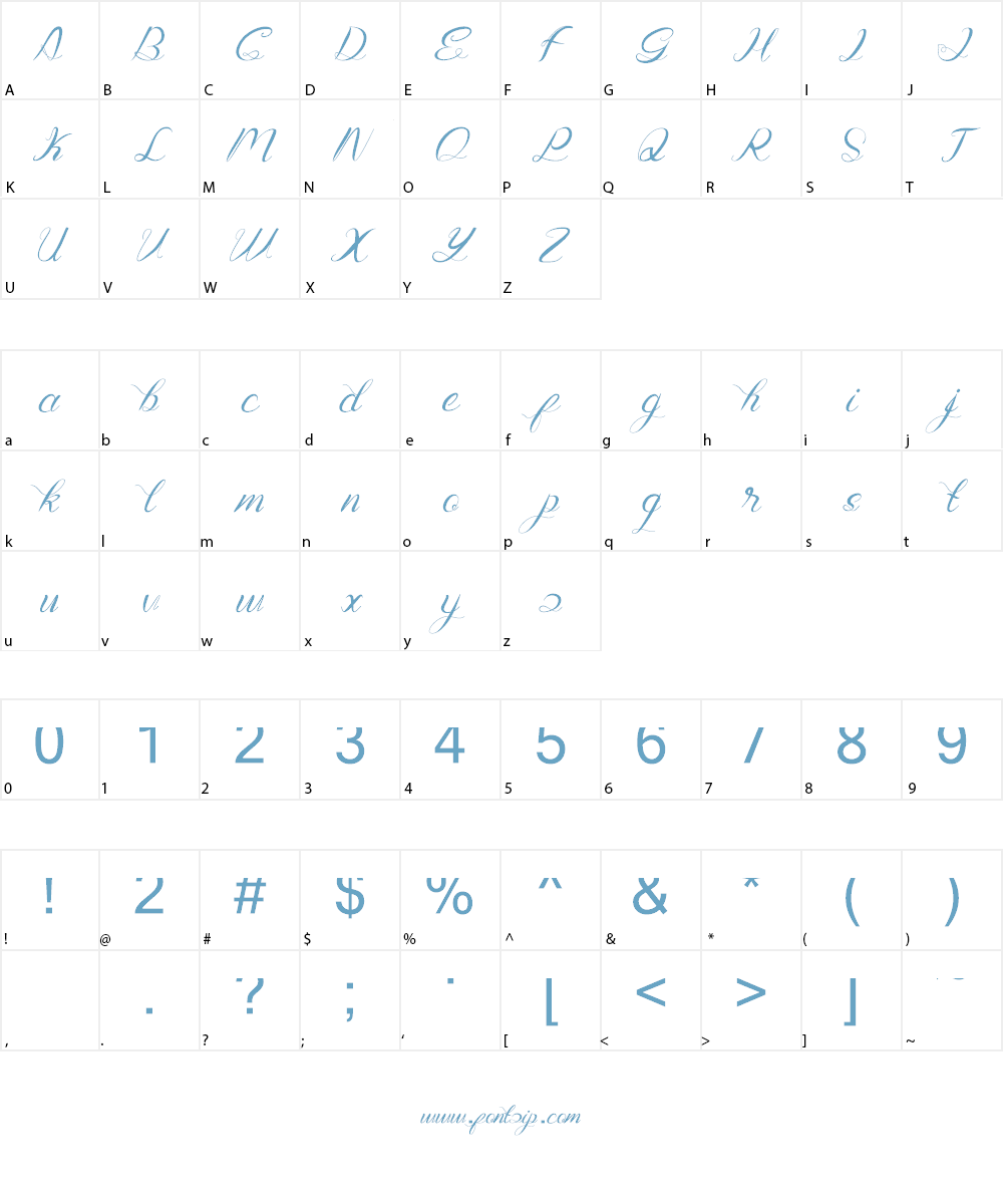 Genttalla Font Character